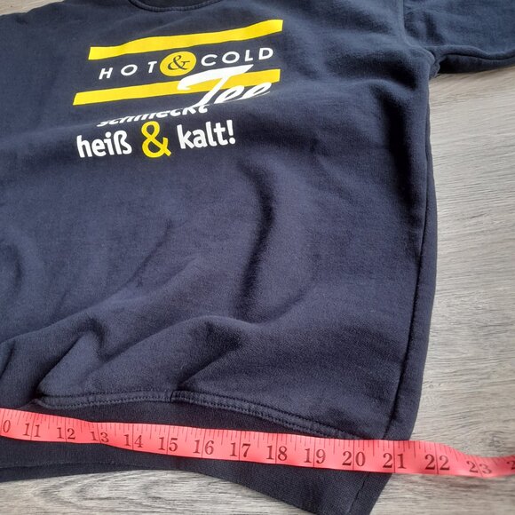 Vintage German Tea Sweatshirt by Snap Sportswear Size Medium 44" Chest Black - Picture 7 of 14